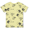 Jongens T-shirt AOP - Smile & Wave van Sturdy in de kleur Geel in maat 128.