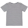 Jongens T-shirt streep - Smile & Wave van Sturdy in de kleur Indigo in maat 128.