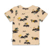 Jongens T-shirt AOP - Tiki Island van Sturdy in de kleur Zand in maat 128.