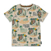 Jongens T-shirt AOP - El Sol van Sturdy in de kleur Off White in maat 128.