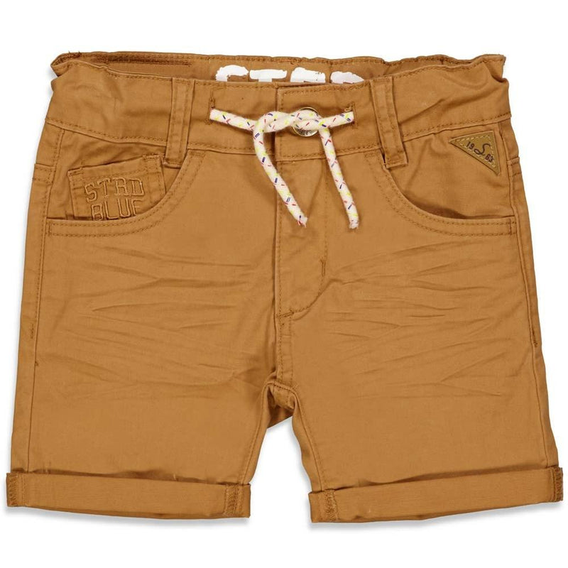 Jongens Short - Summer Denims van Sturdy in de kleur Camel in maat 128.