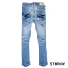 Sturdy Power stretched bleached denim