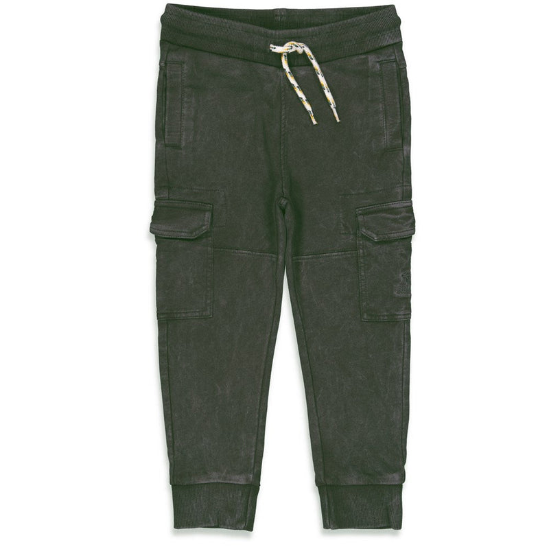 Jongens Broek - Tiki Island van Sturdy in de kleur Antraciet in maat 128.