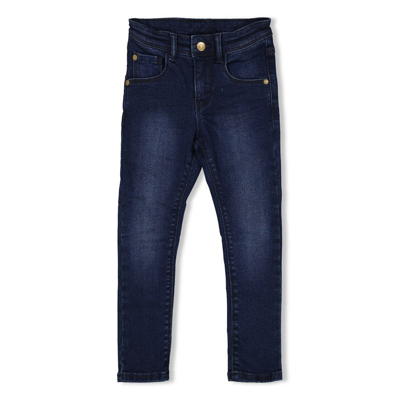 Jongens Slim fit jeans - Sturdy Denims van Sturdy in de kleur d.Blauw denim in maat 128.