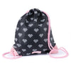 meisjes Zwemtas - Crossed Hearts van Zebra in de kleur zwart in maat 0.