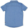 Jongens Overhemd k/m - Summer Denims van Sturdy in de kleur Grey denim in maat 128.