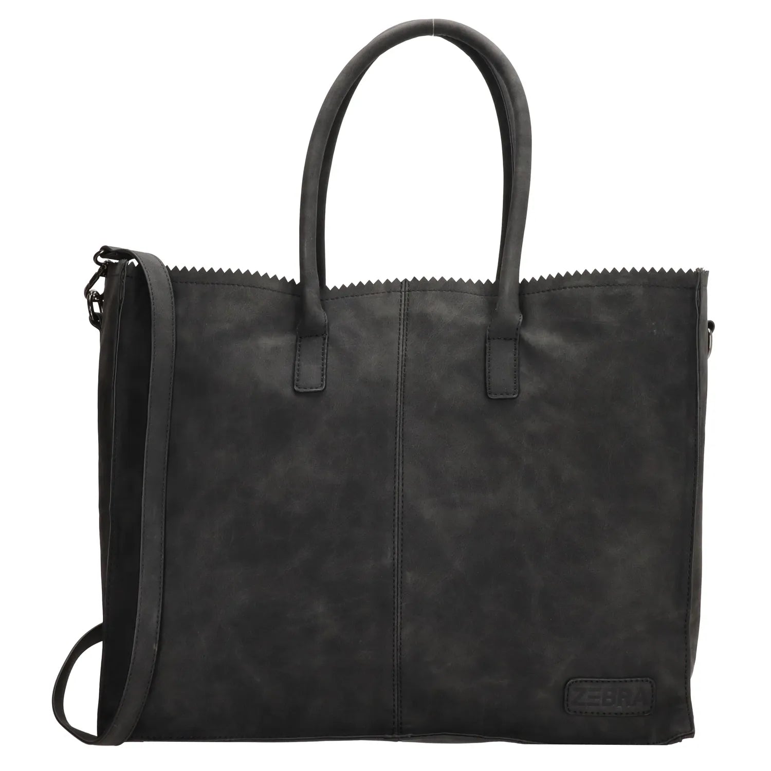 Zebra Natural Bag Lisa XL Shopper (Black)