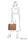 Zebra Natural Bag Lisa  XL Shopper (Camel)