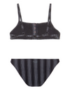 meisjes Peggy Bikini van Protest in de kleur True Black in maat 176.