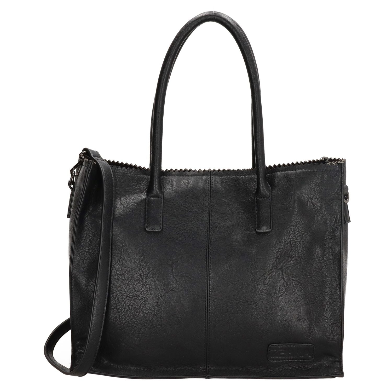 Zebra Natural bag kartel rits black