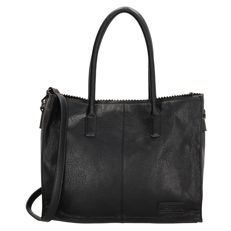 Zebra Natural bag kartel rits black