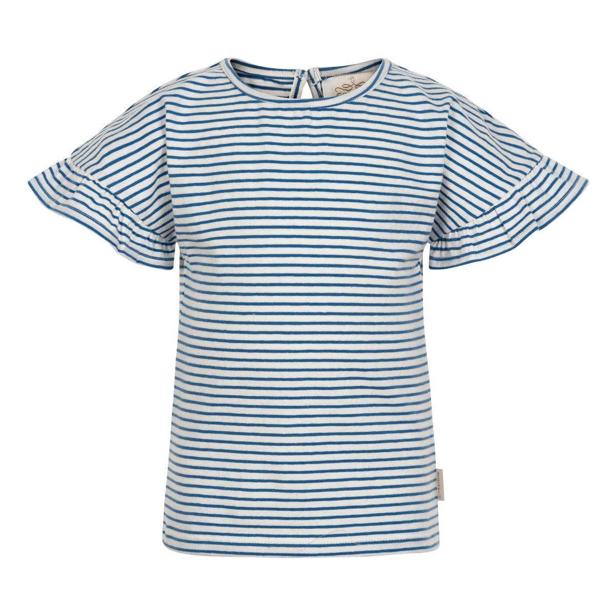 Meisjes T-Shirt SS Stripe van Creamie in de kleur Infinity in maat 116.