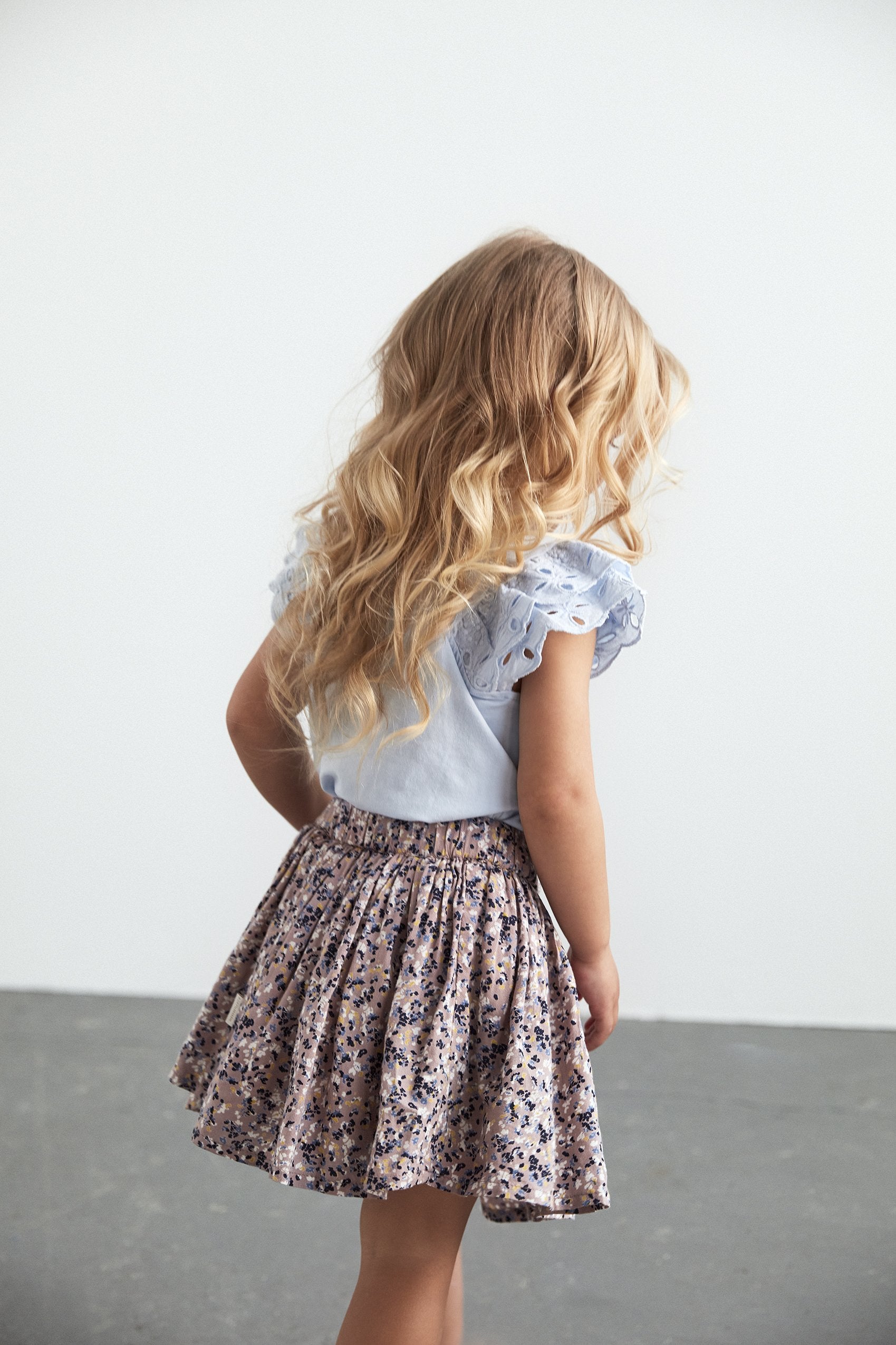Meisjes Skirt Dot van Creamie in de kleur Adobe Rose in maat 116.