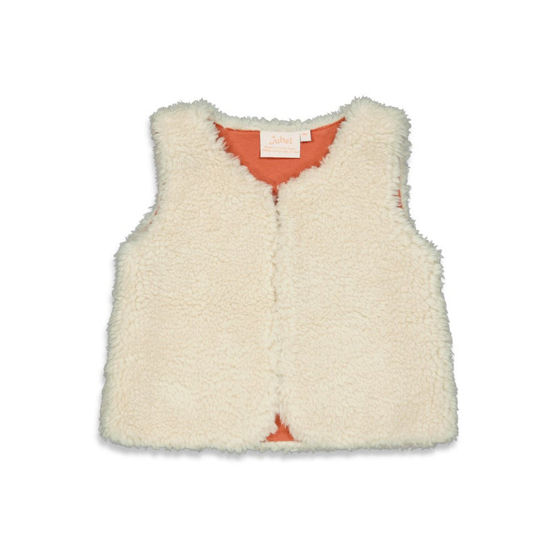 Meisjes Gilet - Moonlight Dancing van Jubel in de kleur Offwhite in maat 140.