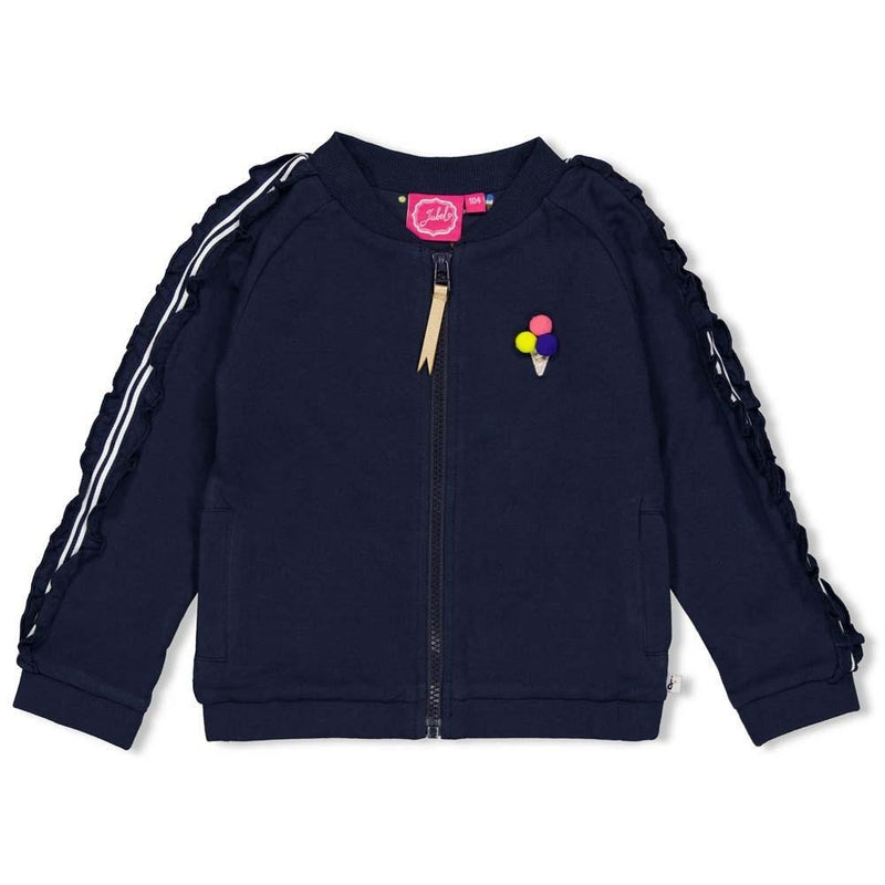 Meisjes Vest - Sweet Gelato van Jubel in de kleur Marine in maat 140.