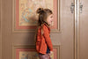 Meisjes Vest gebreid - Moonlight Dancing van Jubel in de kleur l.Roze in maat 140.