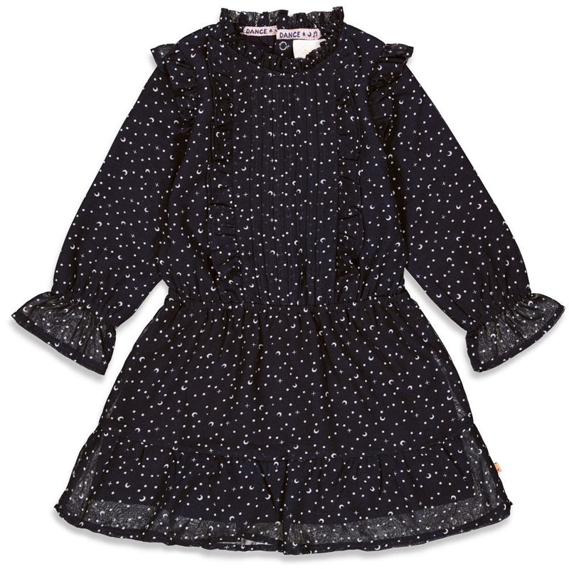 Meisjes Jurk voile - Moonlight Dancing van Jubel in de kleur Marine in maat 140.