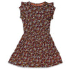 Meisjes Jurk AOP - Have A Nice Daisy van Jubel in de kleur Antraciet in maat 140.