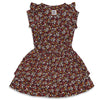 Meisjes Jurk AOP - Have A Nice Daisy van Jubel in de kleur Antraciet in maat 140.