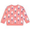 Meisjes Sweater AOP - Sweet Gelato van Jubel in de kleur Koraal in maat 140.