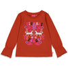 Meisjes Longsleeve - Made Of Magic van Jubel in de kleur Bruin in maat 140.