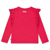 Meisjes Longsleeve ruches - Made Of Magic van Jubel in de kleur Fuchsia in maat 140.