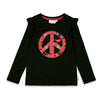 Meisjes Longsleeve - Made Of Magic van Jubel in de kleur Antraciet in maat 140.