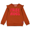 Meisjes Sweater - Made Of Magic van Jubel in de kleur Bruin in maat 140.
