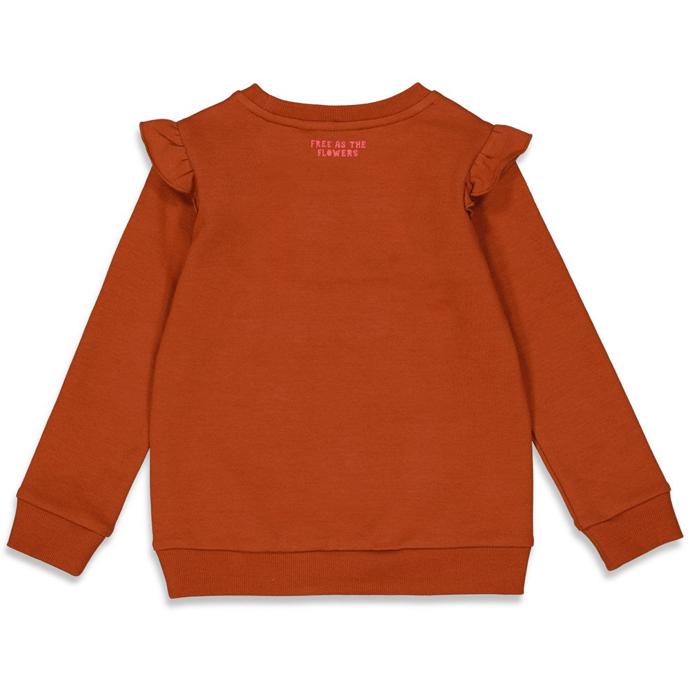Meisjes Sweater - Made Of Magic van Jubel in de kleur Bruin in maat 140.