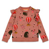 Meisjes Sweater AOP - Red Velvet Circus van Jubel in de kleur Vintage roze in maat 140.