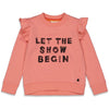 Meisjes Sweater - Red Velvet Circus van Jubel in de kleur Roze in maat 140.