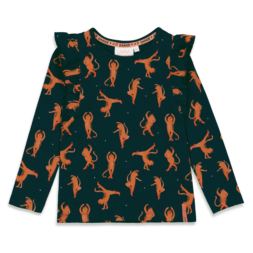 Meisjes Longsleeve AOP - Moonlight Dancing van Jubel in de kleur Marine in maat 140.