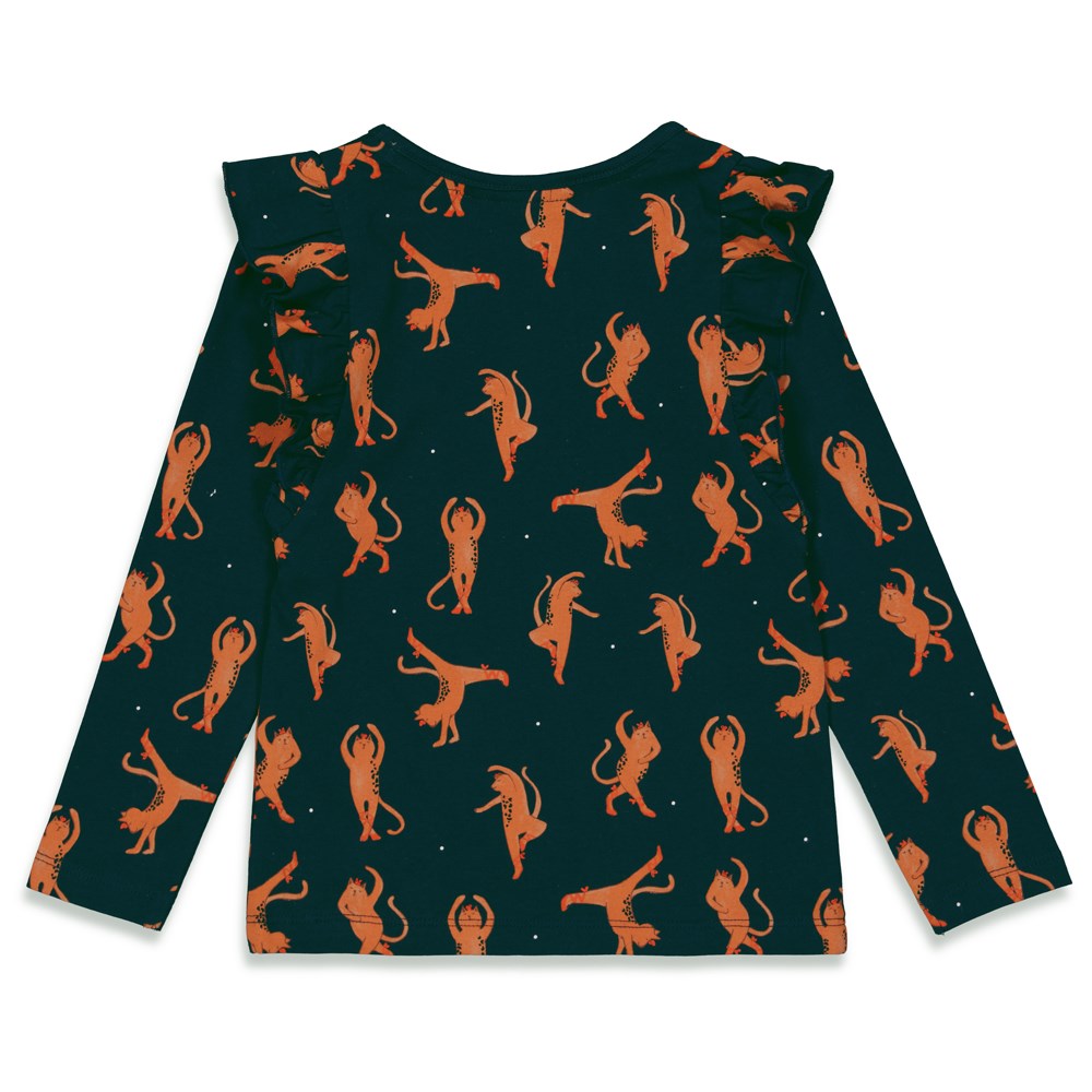 Meisjes Longsleeve AOP - Moonlight Dancing van Jubel in de kleur Marine in maat 140.