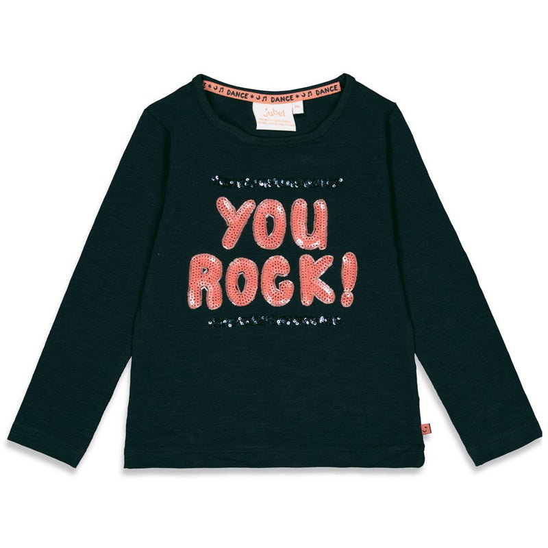 Meisjes Longsleeve - Moonlight Dancing van Jubel in de kleur Marine in maat 140.