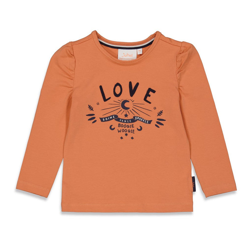 Meisjes Longsleeve Love - Moonlight Dancing van Jubel in de kleur l.Roze in maat 140.