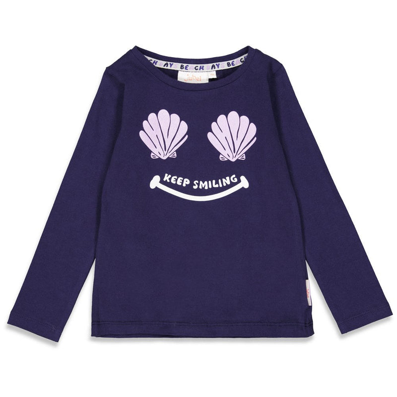 Meisjes Longsleeve - Shell We Dance van Jubel in de kleur Marine in maat 140.
