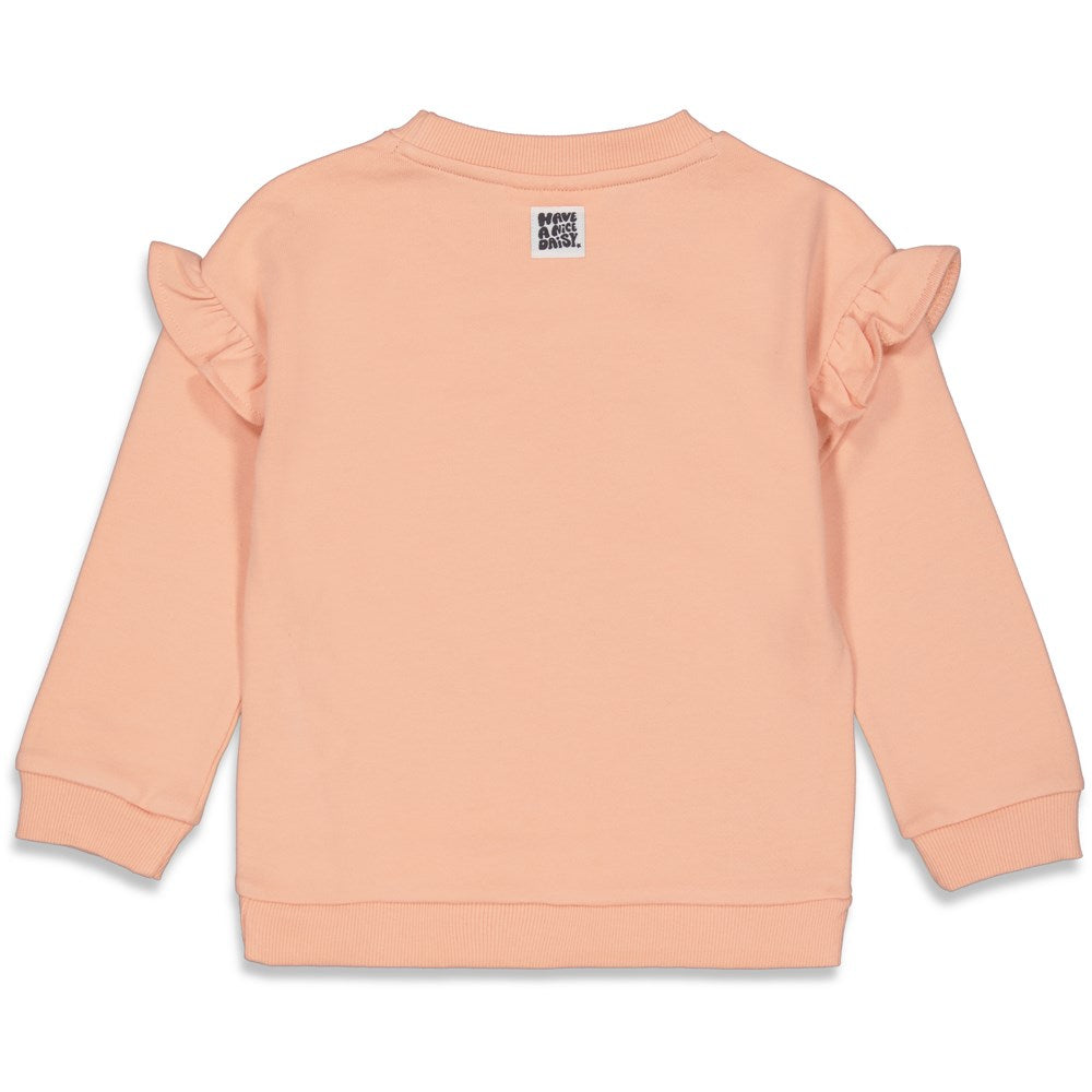 Meisjes Sweater - Have A Nice Daisy van Jubel in de kleur l.Roze in maat 140.