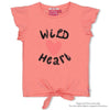 Meisjes T-shirt - Whoopsie Daisy van Jubel in de kleur Neon Koraal in maat 140.