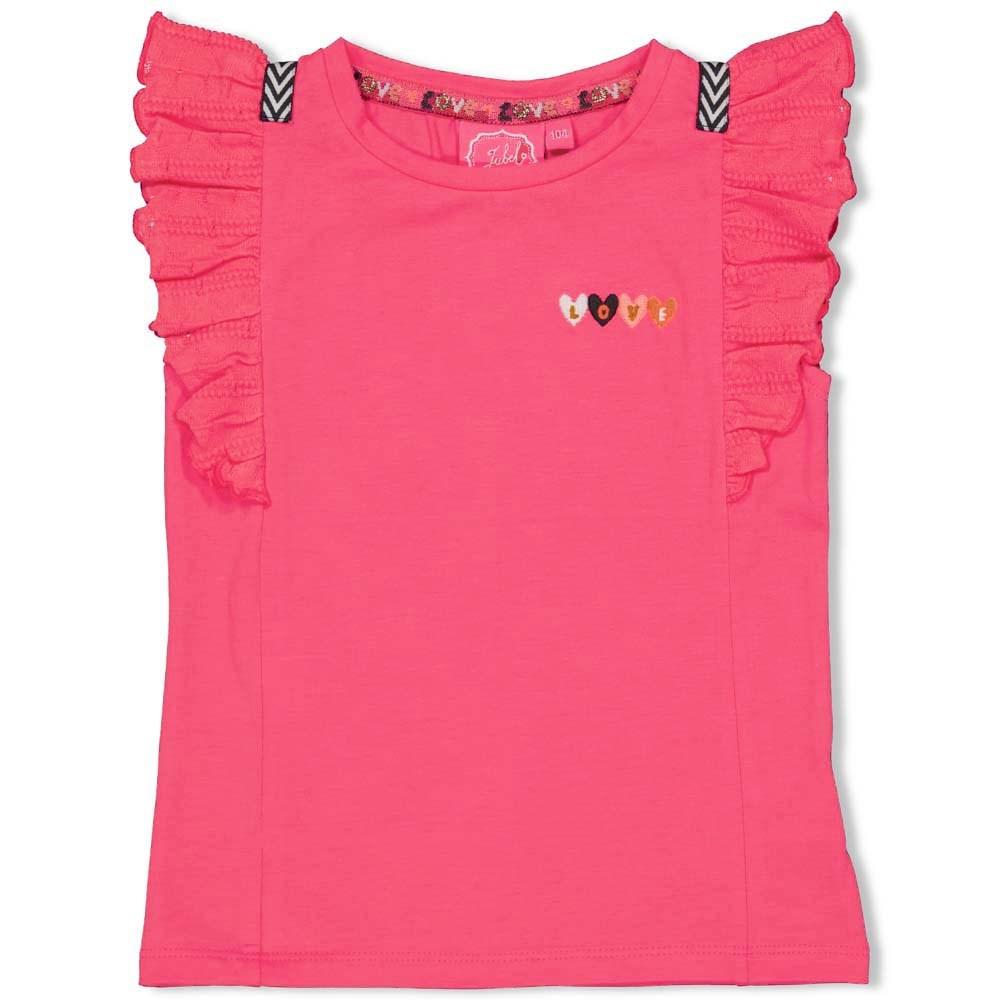 Meisjes T-shirt - Whoopsie Daisy van Jubel in de kleur Fuchsia in maat 140.