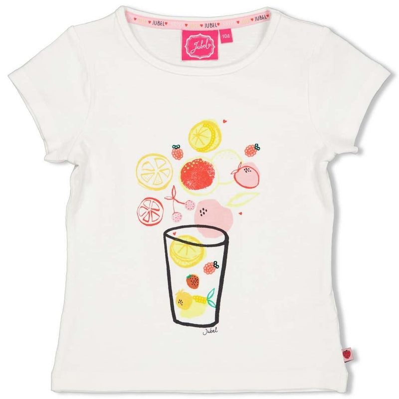 Meisjes T-shirt - Tutti Frutti van Jubel in de kleur Wit in maat 140.