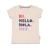 Meisjes T-shirt Hi - Shell We Dance van Jubel in de kleur Off White in maat 140.