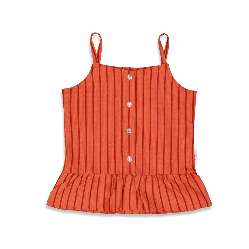 Meisjes Top - Have A Nice Daisy van Jubel in de kleur Roest in maat 140.