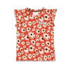 Meisjes T-shirt AOP - Have A Nice Daisy van Jubel in de kleur Roest in maat 140.