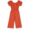 Meisjes Jumpsuit - Have A Nice Daisy van Jubel in de kleur Roest in maat 140.