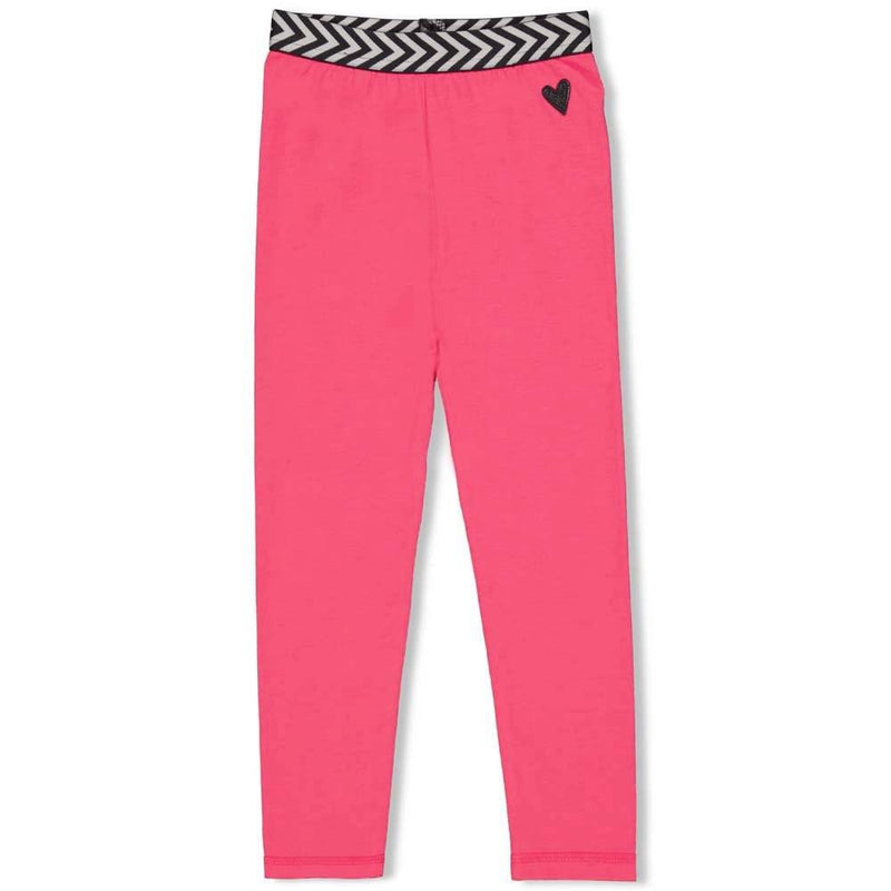 Meisjes Legging - Whoopsie Daisy van Jubel in de kleur Fuchsia in maat 140.