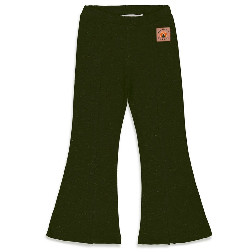 Meisjes Flared broek - Red Velvet Circus van Jubel in de kleur Zwart in maat 140.