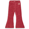 Meisjes Flared broek - Red Velvet Circus van Jubel in de kleur Berry in maat 140.