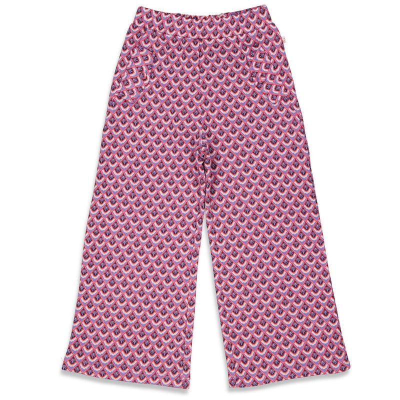 Meisjes Broek AOP - Shell We Dance van Jubel in de kleur Marine in maat 140.