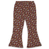 Meisjes Flared broek AOP - Have A Nice Daisy van Jubel in de kleur Antraciet in maat 140.