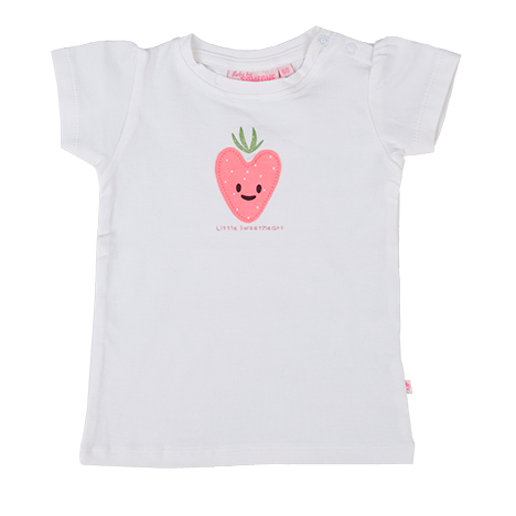 Baby Meisjes T-shirt Little Sweetheart strawberry van Someone in de kleur ECRU in maat 86.